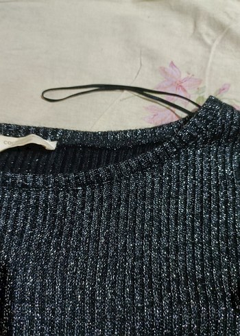 Gri Triko simli Uzun Kollu Kazak - Görsel 5