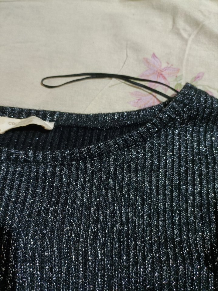 Gri Triko simli Uzun Kollu Kazak - Görsel 5