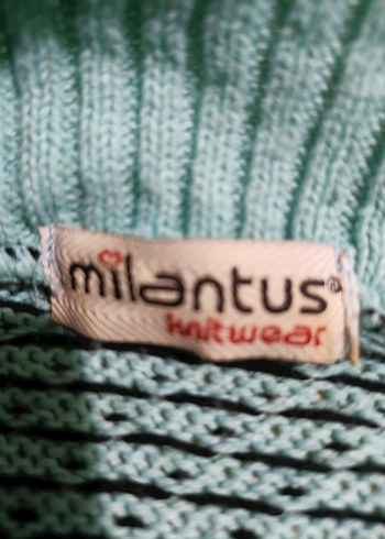 Milantus Bohem Desenli Turkuaz Örgü Hırka - Görsel 5