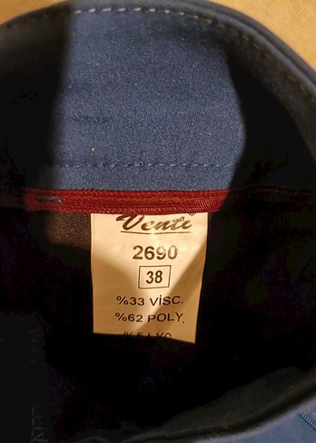 VENTİ Lacivert Denim Kumaş Pantolon 38 - Görsel 3