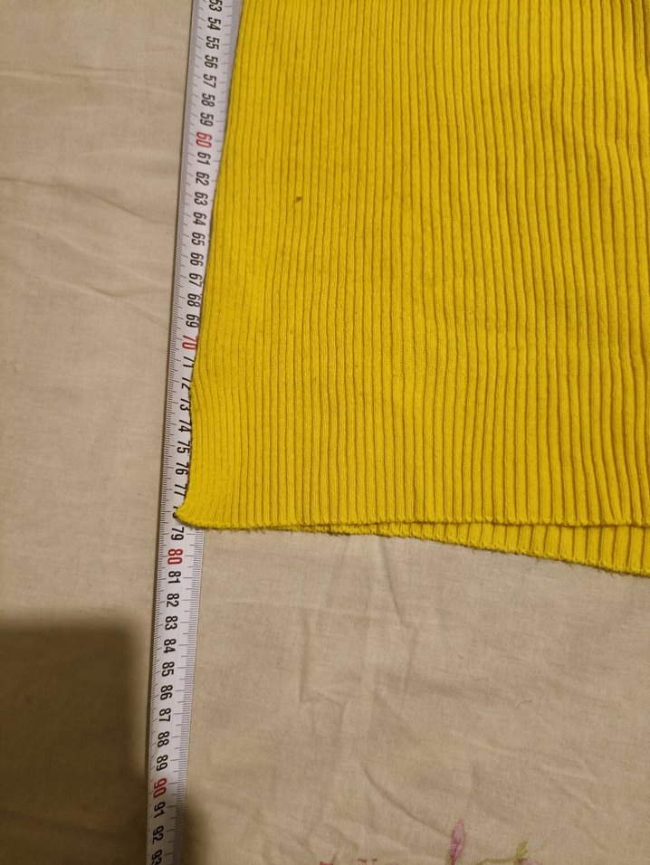 Sarı Balıkçı Yaka Triko Elbise - Görsel 3