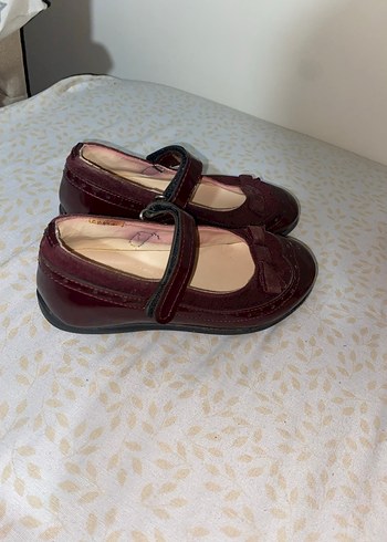 Kız Çocuk Bordo Rugan Tokalı Babet Ayakkabı - Görsel 2