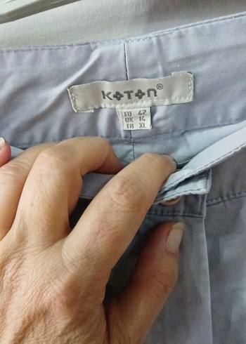 42 Beden Gri Kadın Midi Kumaş Pantolon