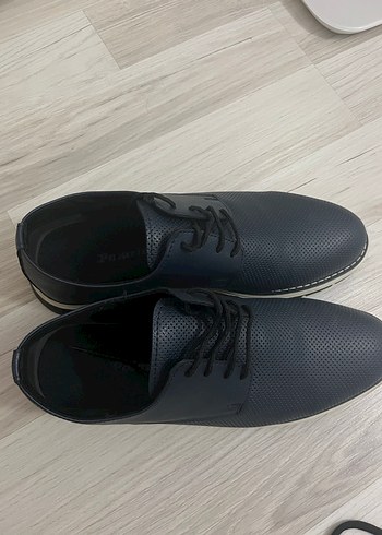 Lacivert erkek Klasik Deri Ayakkabı - Görsel 3