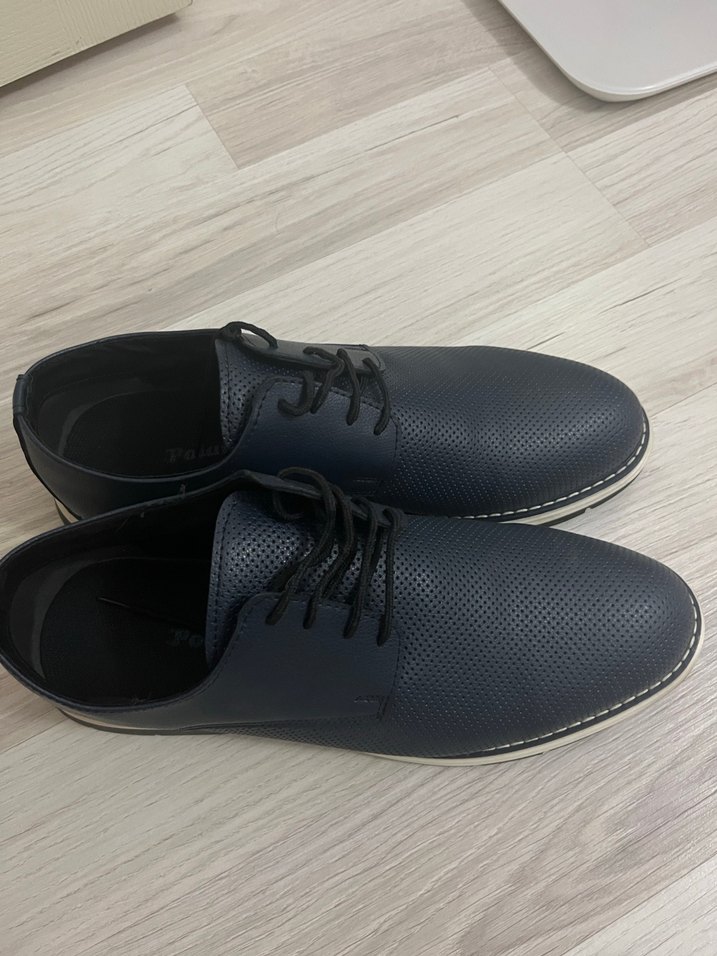 Lacivert erkek Klasik Deri Ayakkabı - Görsel 2