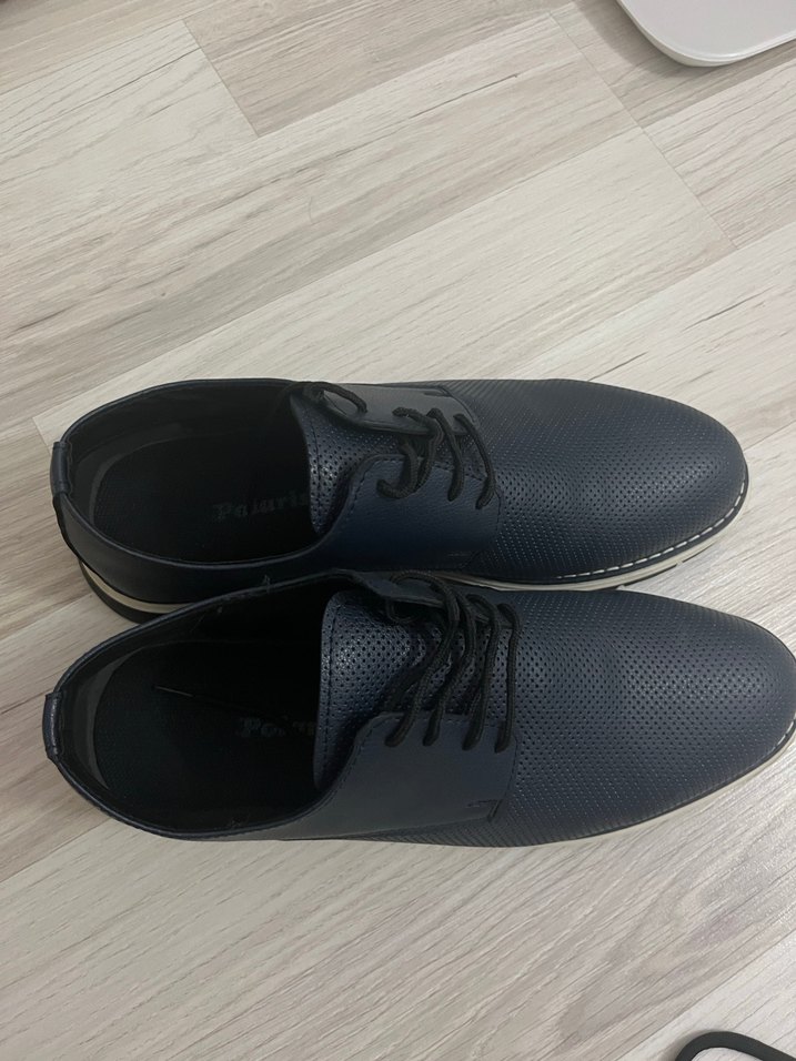 Lacivert erkek Klasik Deri Ayakkabı - Görsel 3