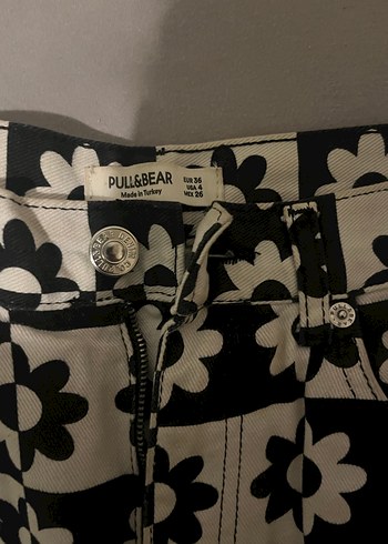 pull and bear desenli pantolon - Görsel 2