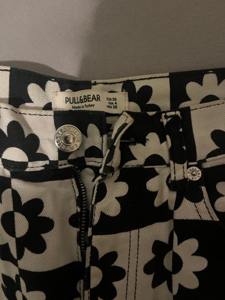 pull and bear desenli pantolon - Görsel 2