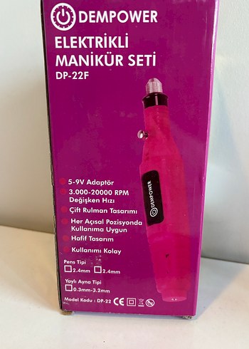 Elektrikli Tırnak Manikür Seti - Görsel 6
