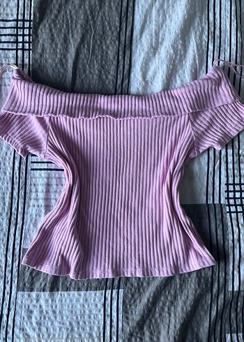 Pembe Mini Crop Top Likrakı
