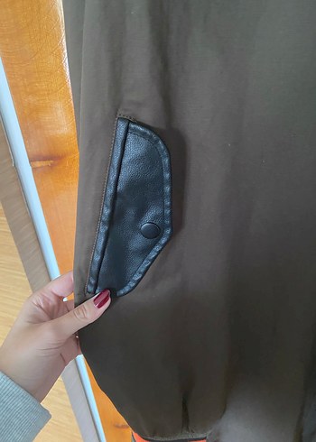 Kemerli, Uzun Kollu Kadın Ceket - Görsel 2