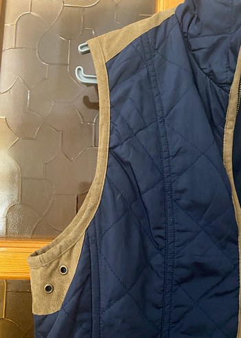 Düğmeli Lacivert Kadın Yelek - Görsel 4