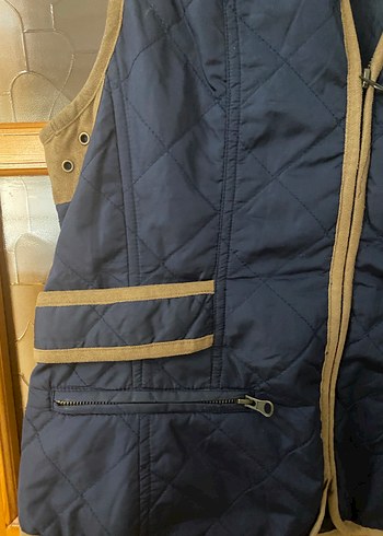 Düğmeli Lacivert Kadın Yelek - Görsel 2