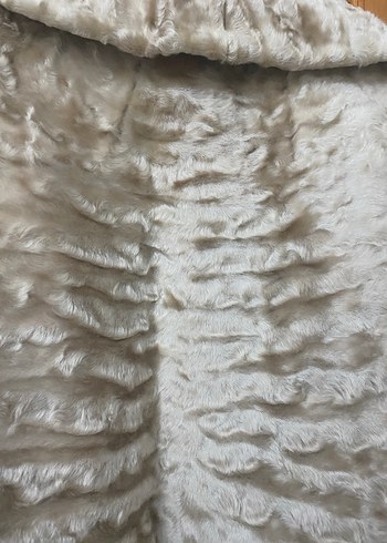 Bej Süet Kürk Detaylı Midi Kadın Ceket - Görsel 7