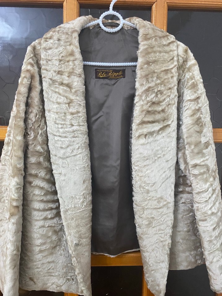 Bej Süet Kürk Detaylı Midi Kadın Ceket - Görsel 2