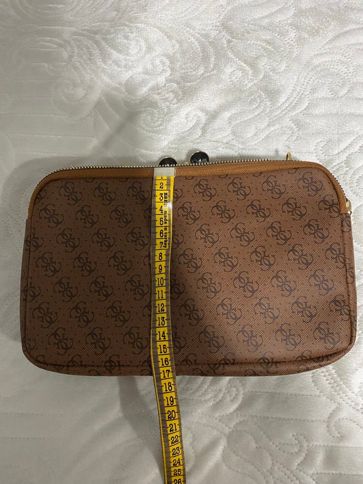 Zincir Detaylı Kahverengi Vintage Kadın Çanta - Görsel 3