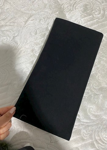 Siyah Süet Kadın Clutch Çanta - Görsel 3