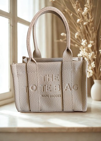 Marc Jacobs Bej Deri Kadın Tote Çanta