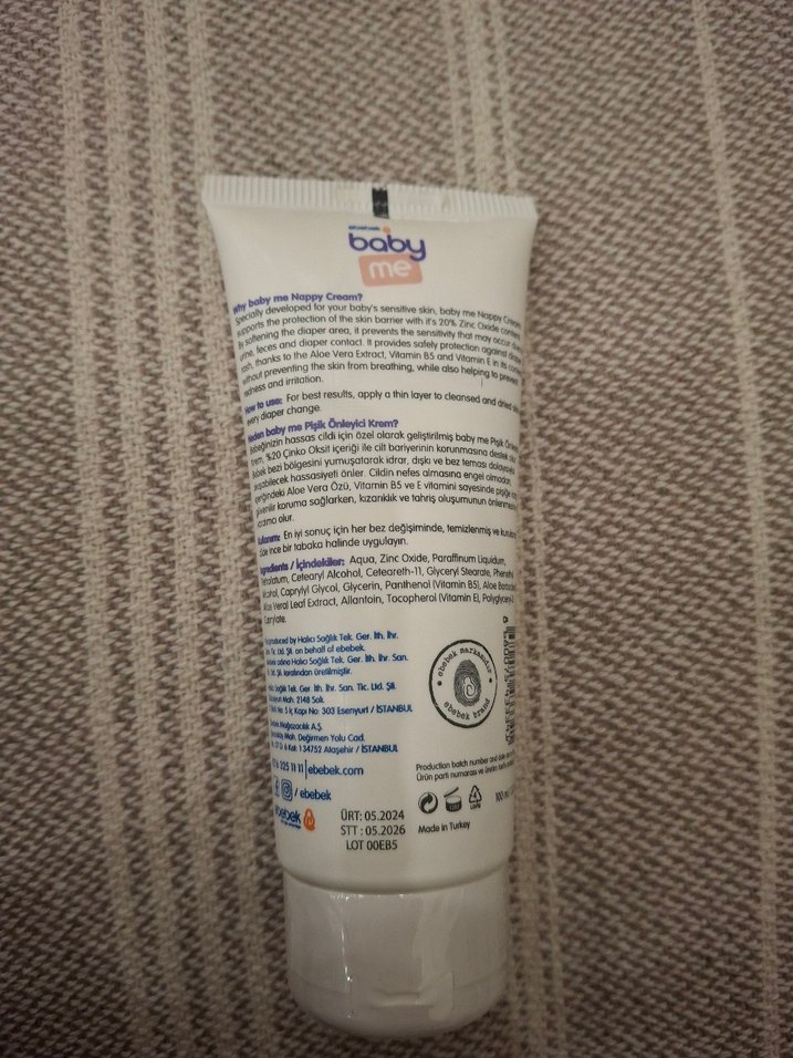 Baby Me Pişik Önleyici Bebek Kremi 100 ml - Görsel 2