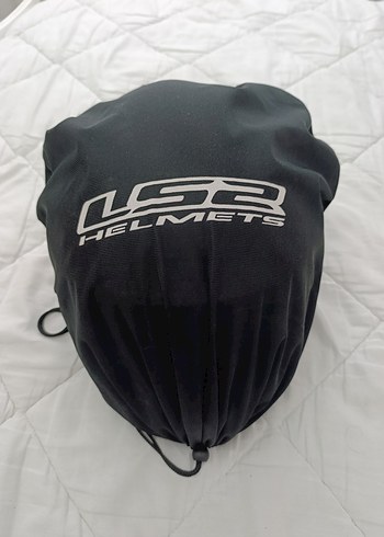 LS2 Siyah Motosiklet Kaskı, Fermuarlı Kapaklı - Görsel 9