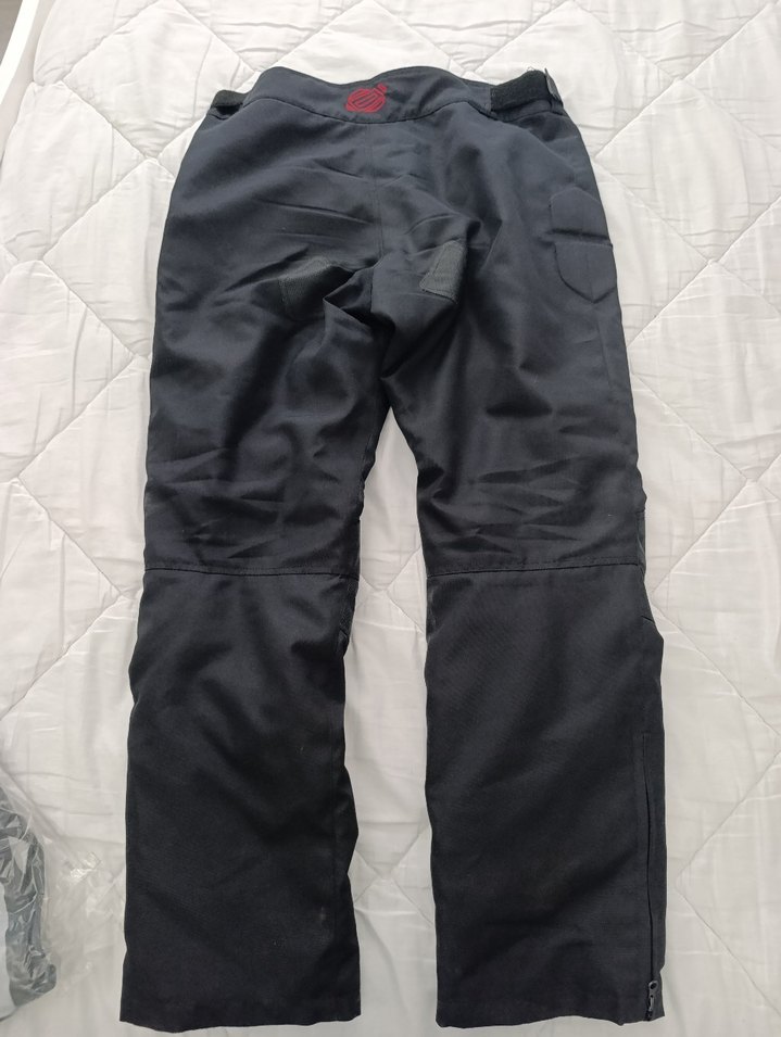 Erkek Siyah Biker Kumaş Pantolon Fermuarlı - Görsel 3