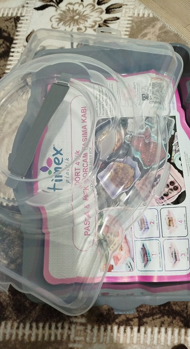 pasta kek taşıma kabı - Görsel 3