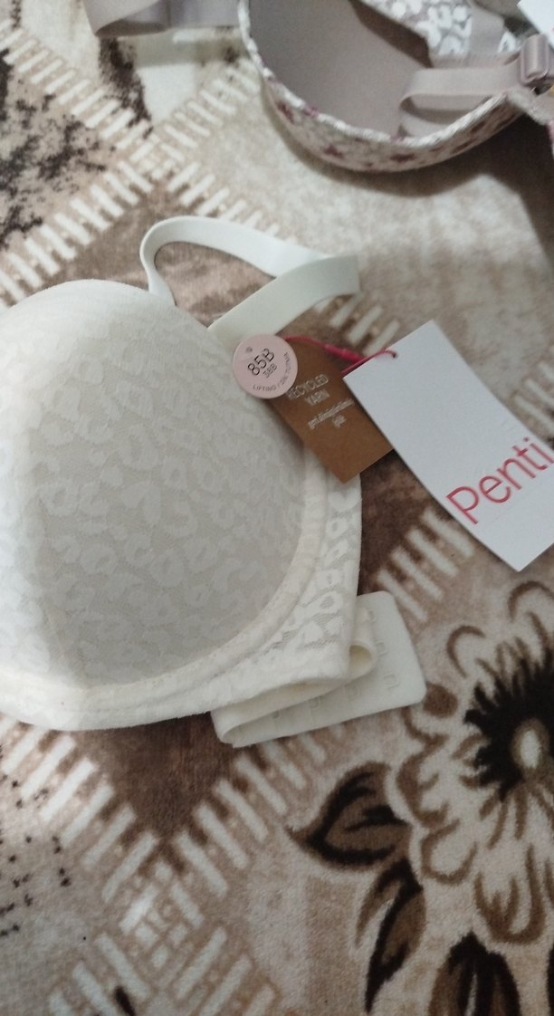 Beyaz Yılan Desenli Bohem Sütyen - Görsel 2