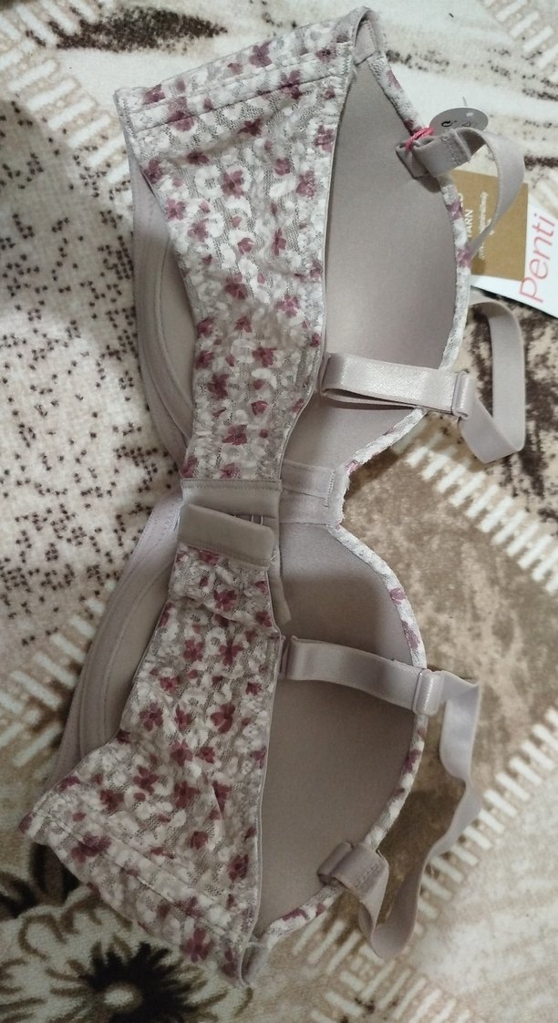 Bej Çiçek Desenli Bohem Sütyen - Görsel 3