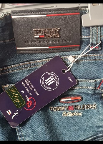 orjinal  sıfır Tommy Hilfiger Mavi Denim Kadın Jean - Görsel 2