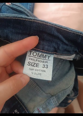 orjinal  sıfır Tommy Hilfiger Mavi Denim Kadın Jean - Görsel 5