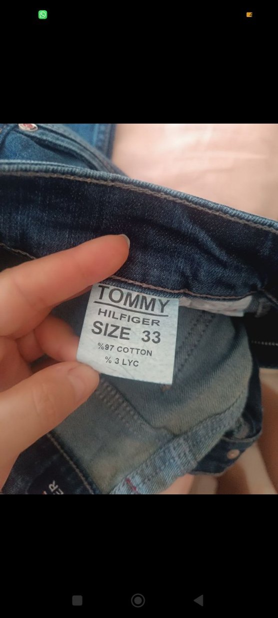orjinal  sıfır Tommy Hilfiger Mavi Denim Kadın Jean - Görsel 5