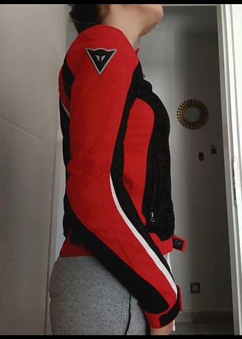 36 Beden orjinal dainese Kırmızı Kadın Biker Spor Ceket