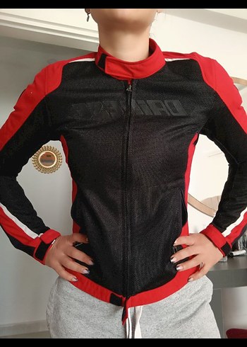 orjinal dainese Kırmızı Kadın Biker Spor Ceket
