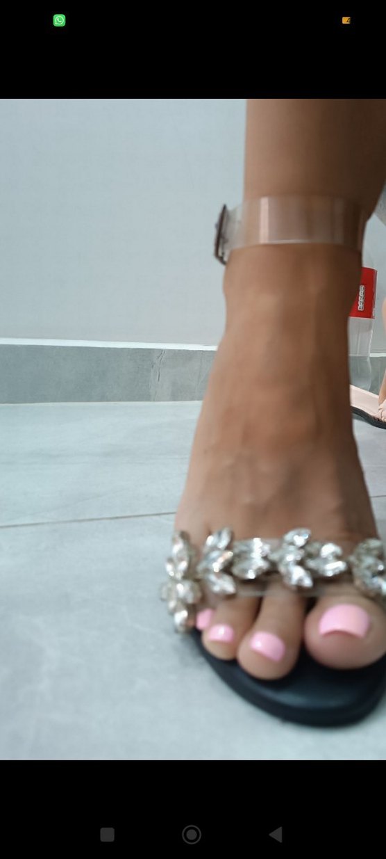 Şeffaf Bantlı Siyah Topuklu Kadın Ayakkabı - Görsel 5