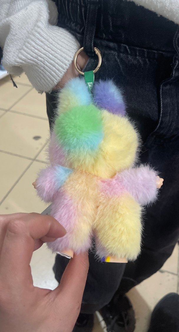 Pastel Renkli Peluş Anahtarlık Oyuncak - Görsel 3