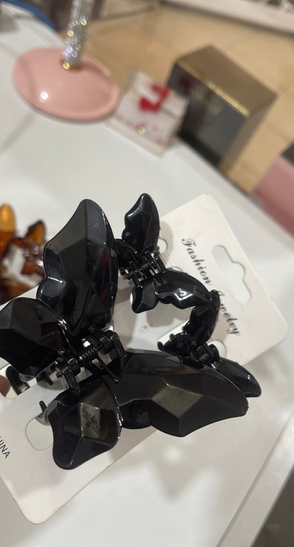 Kelebek Desenli Kemerli Saç Tokası - Gotik - Görsel 2