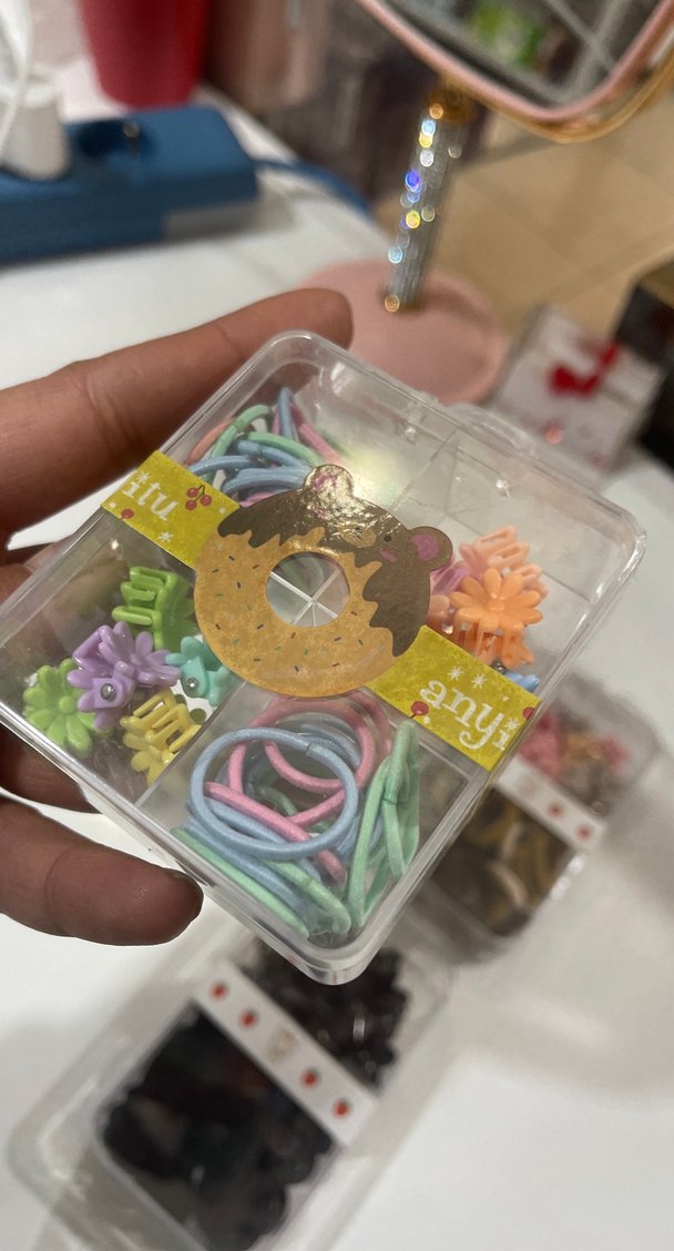 Renkli Elastik Çocuk Saç Tokaları ve Bantları - Görsel 2