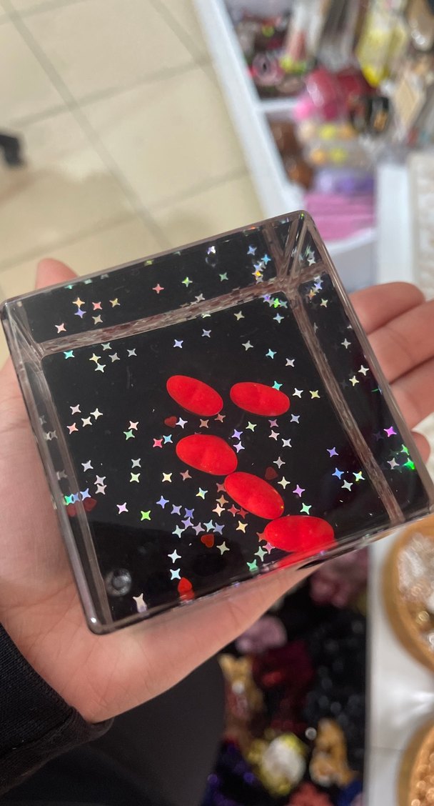 Kırmızı Kalp ve Yıldızlı Tırnak Süsü - Görsel 3