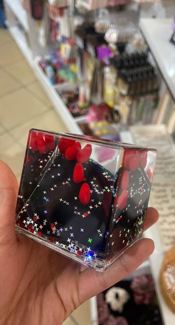 Kırmızı Kalp ve Yıldızlı Tırnak Süsü - Görsel 2