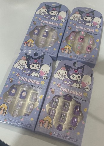 Pastel Mor Tırnak Süsleri - 10 Parça - Görsel 2