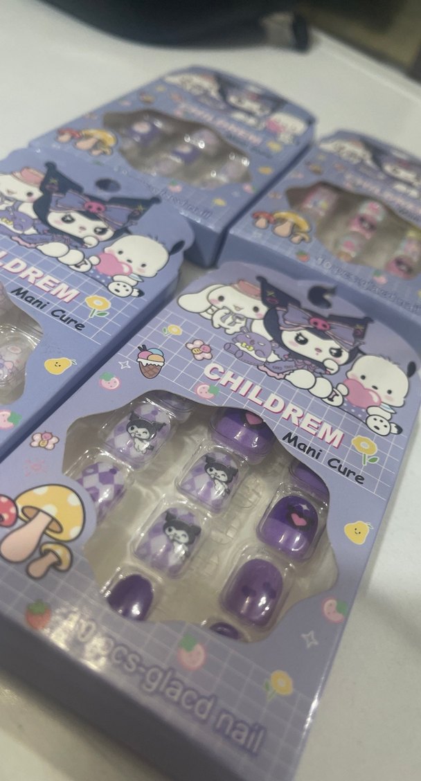 Pastel Mor Tırnak Süsleri - 10 Parça - Görsel 3