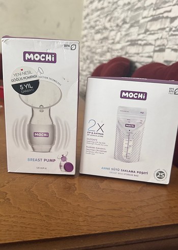 Mochi Göğüs Pompası ve Saklama Poşeti Seti - Görsel 2