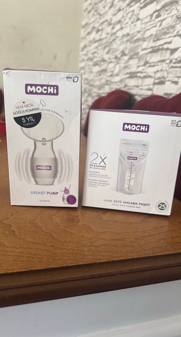 Mochi Göğüs Pompası ve Saklama Poşeti Seti - Görsel 3