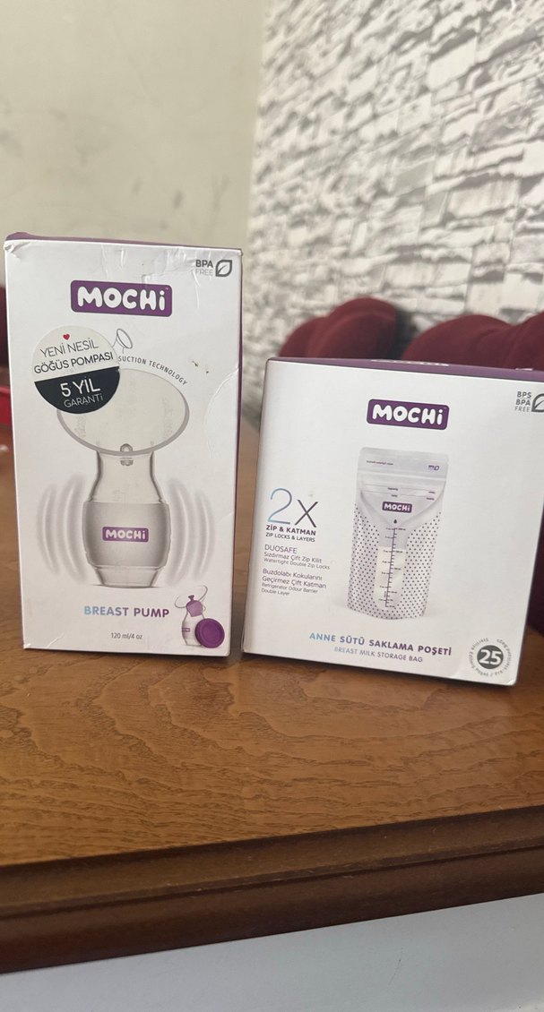 Mochi Göğüs Pompası ve Saklama Poşeti Seti - Görsel 2