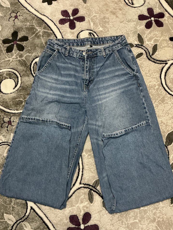 Gevşek Kesim Midi Kot Pantolon - Görsel 2