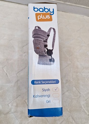BabyJem Siyah Ergonomik Bebek Kangurusu Bel Destekli