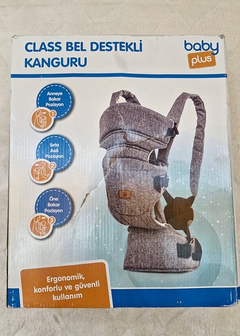 Siyah Ergonomik Bebek Kangurusu Bel Destekli