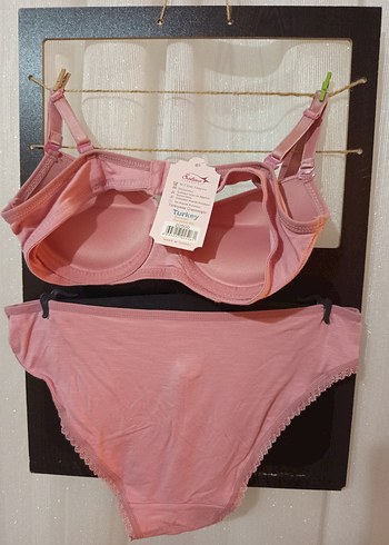 Diğer Pembe Bohem Mini Sütyen Takımı