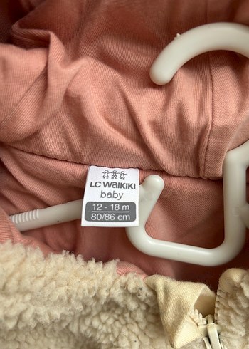 Bej Peluş Bebek Tulumu/montu - Görsel 5