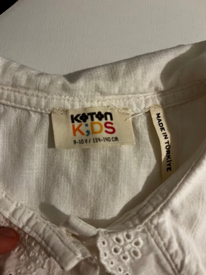 Dantel detaylı kız cocuk gömlek - Görsel 2